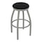 Holland Bar Stool Co 30" Swivel Bar Stool, Nickel Finish, Black Vinyl Seat 80230ANBlkVinyl - alternate 1